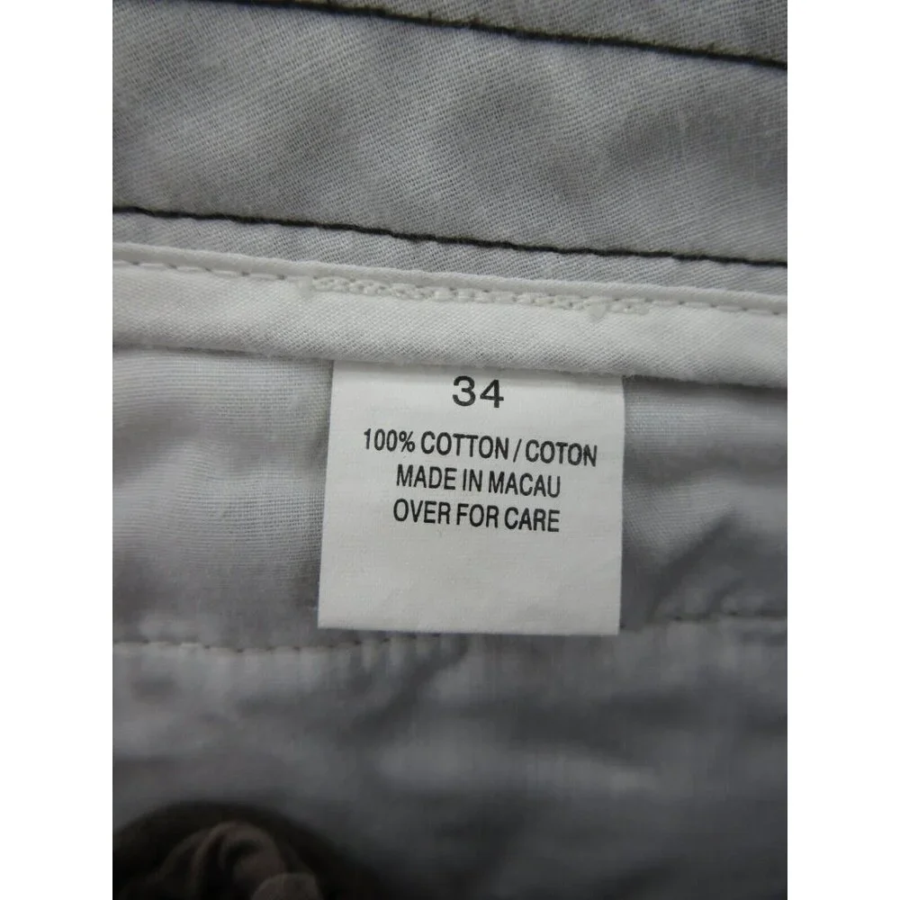 VINTAGE Hollister Shorts 34 Chino Khakis Button Fly Surfer Y2K Baggy *